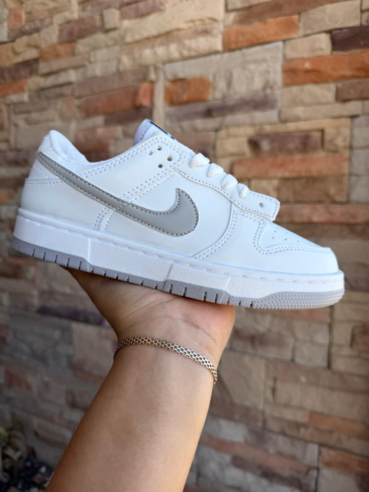 DUNK BLANCO PALOMA GRIS_