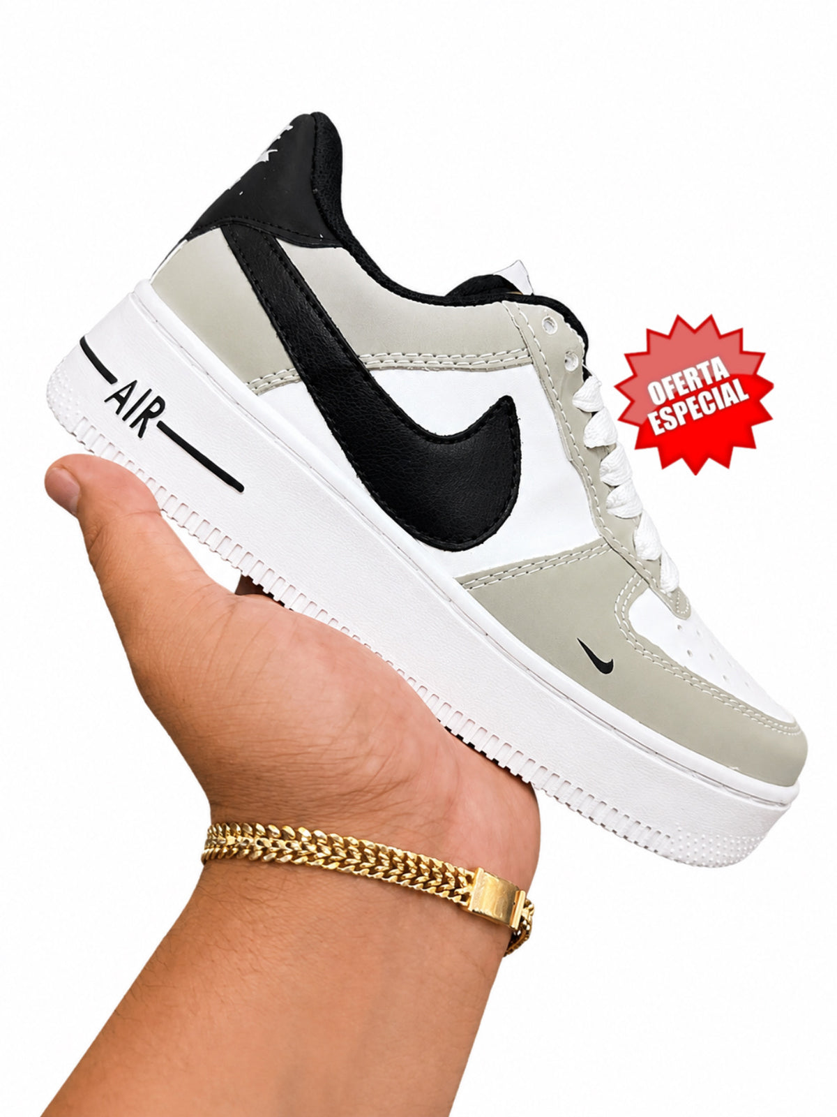 AF1 GRIS NEGRO