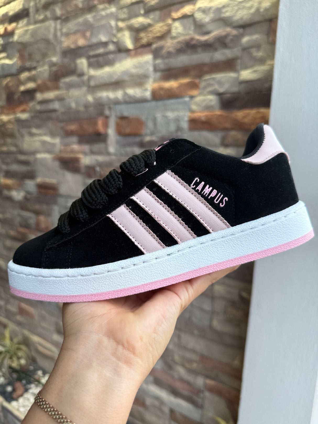 ADIDAS CAMPUS NEGRO ROSA