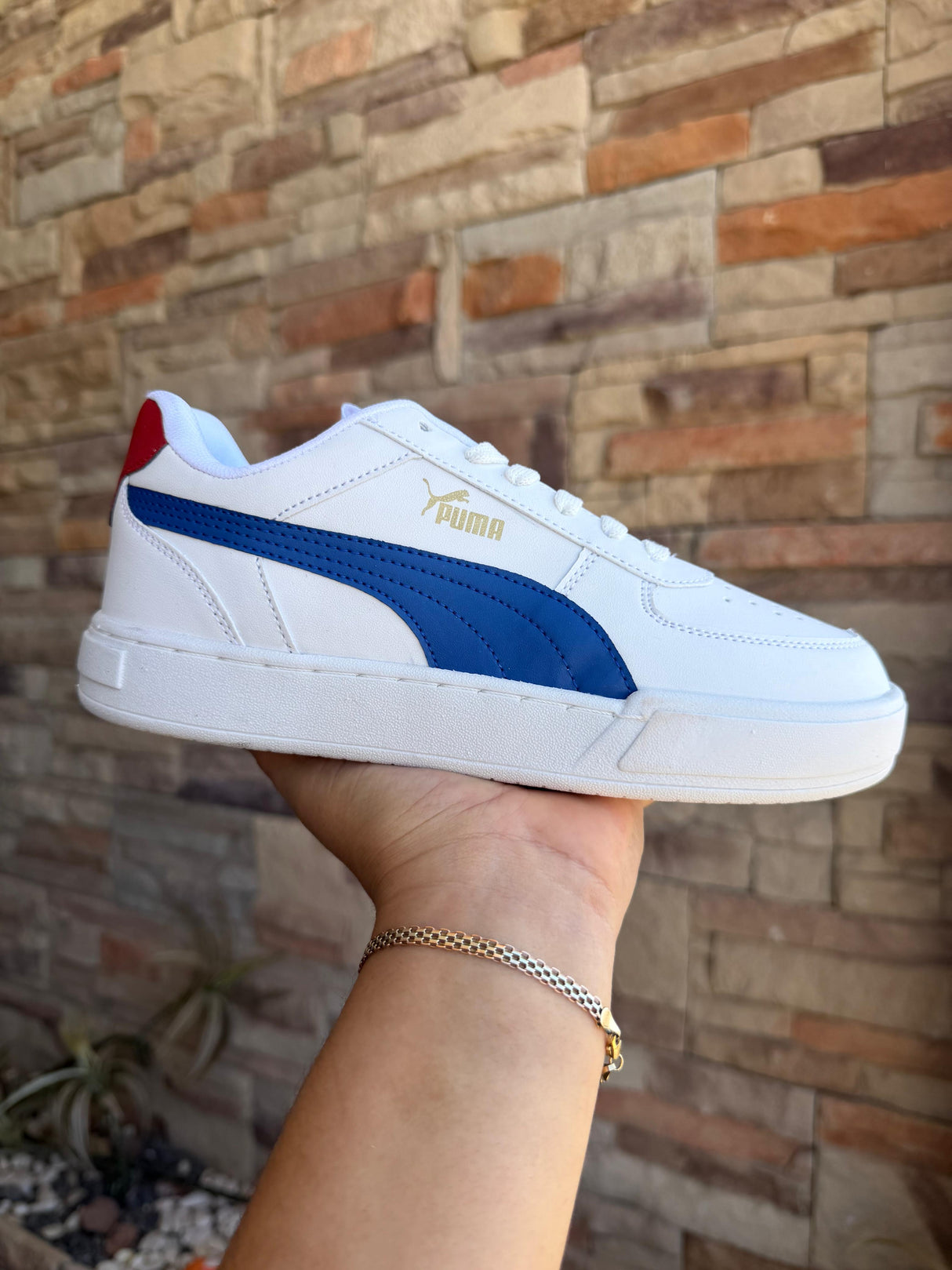 PUMA CAVEN BLANCO AZUL ROJO_