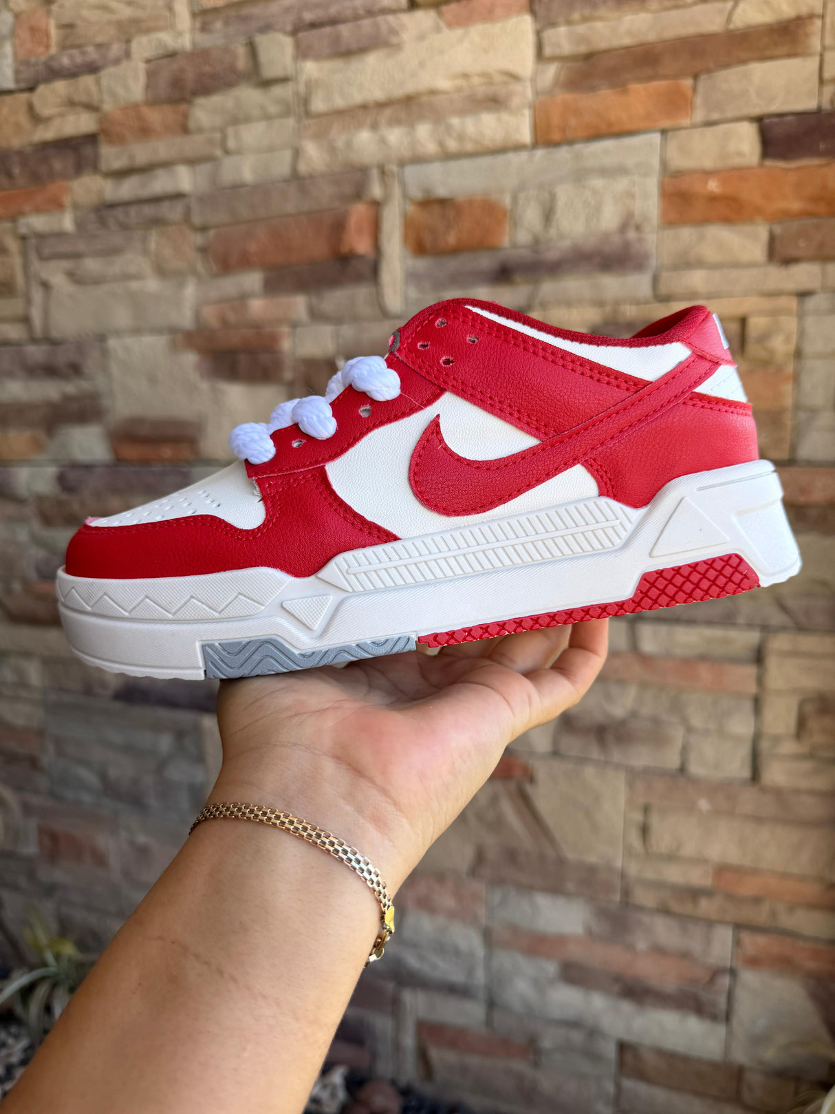 DUNK PTF ROJO BLANCO_
