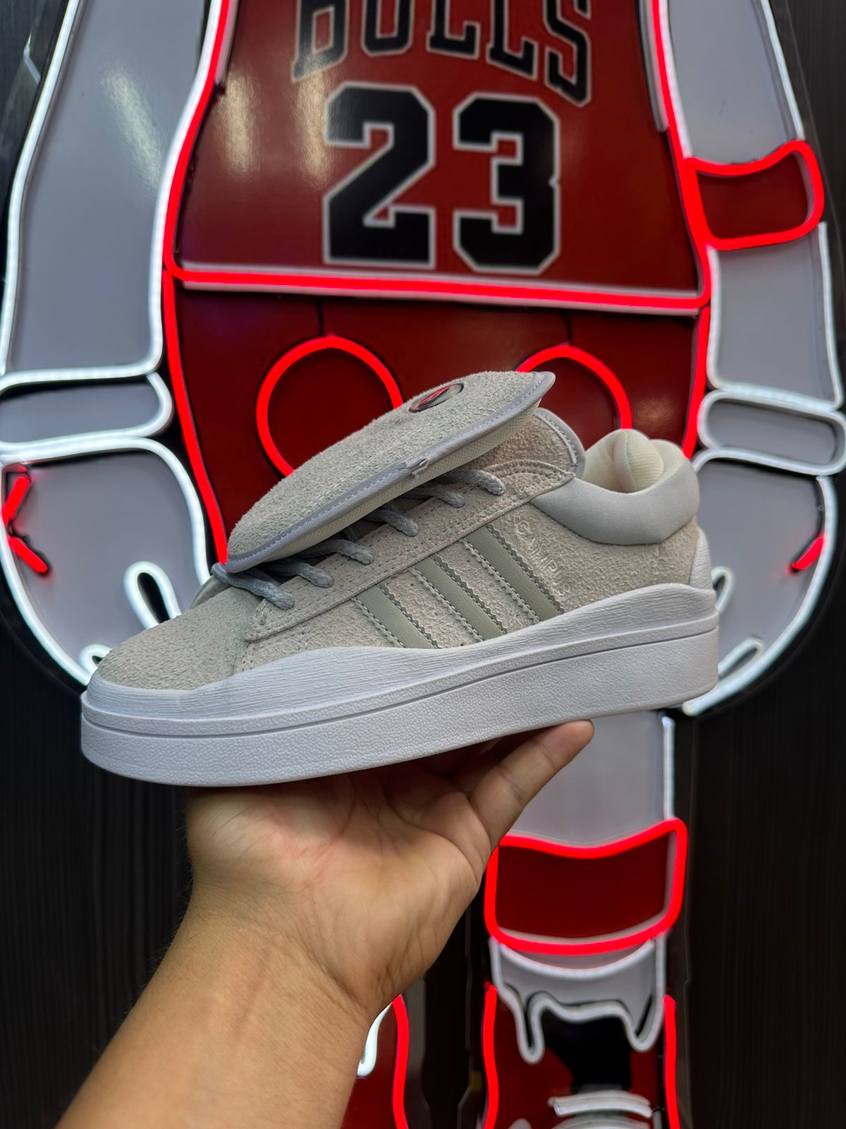 TENIS CAMPUS TOP GRIS