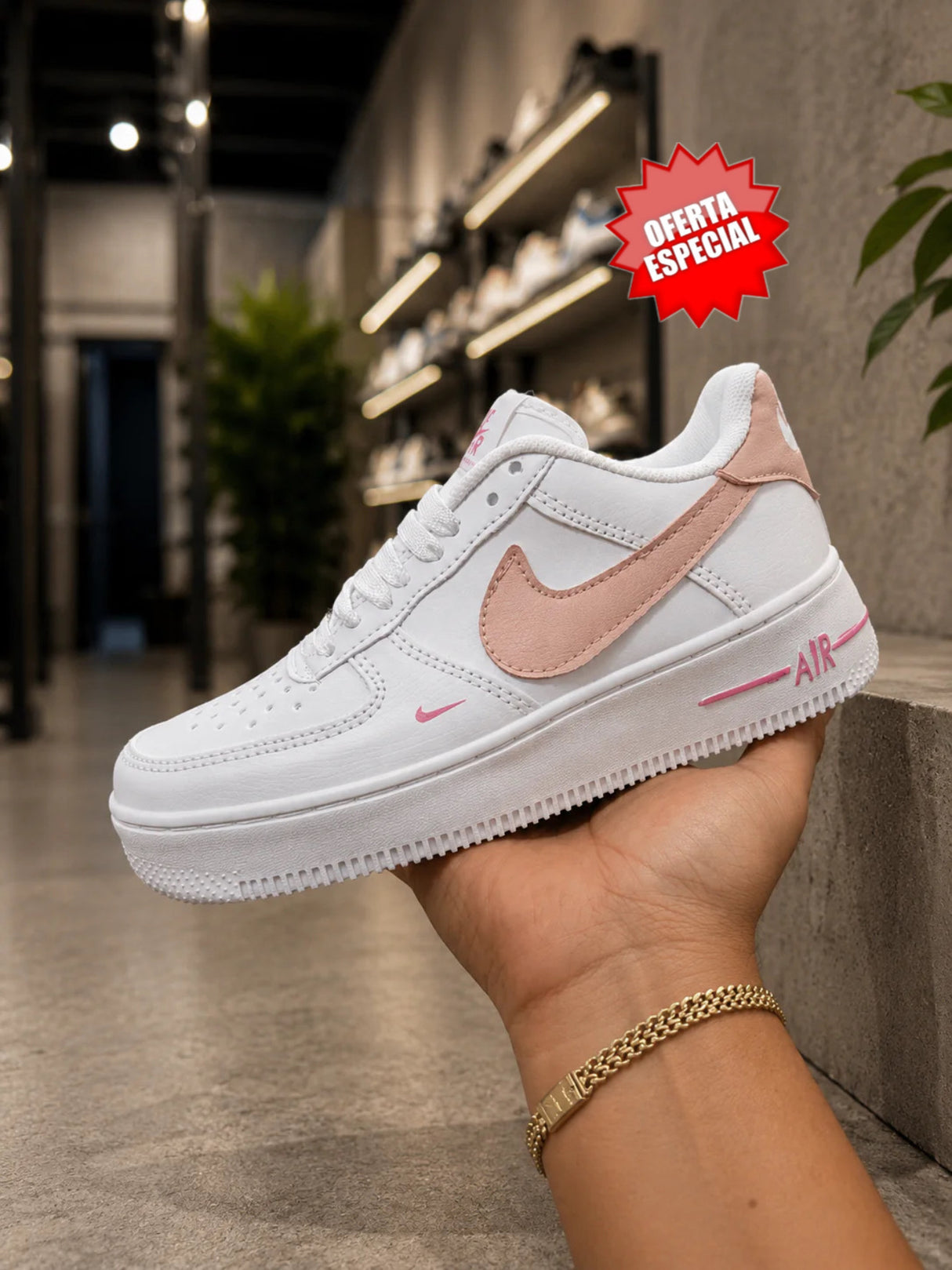 AF1 BLANCO ROSA PASTEL