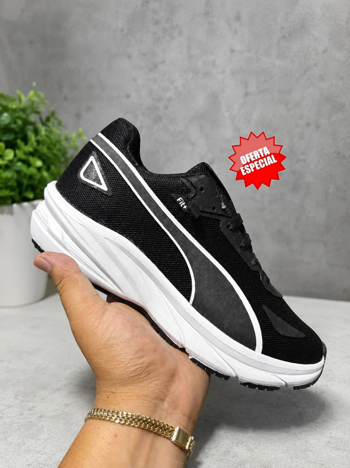 RUNING PUMA NEGRO BLANCO