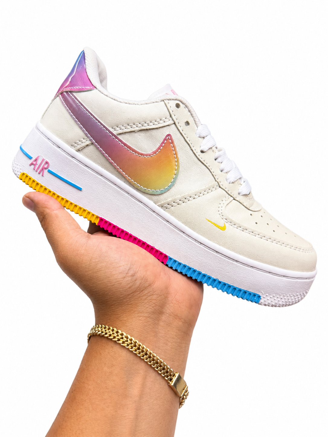AF1 BEIGE ARCOÍRIS