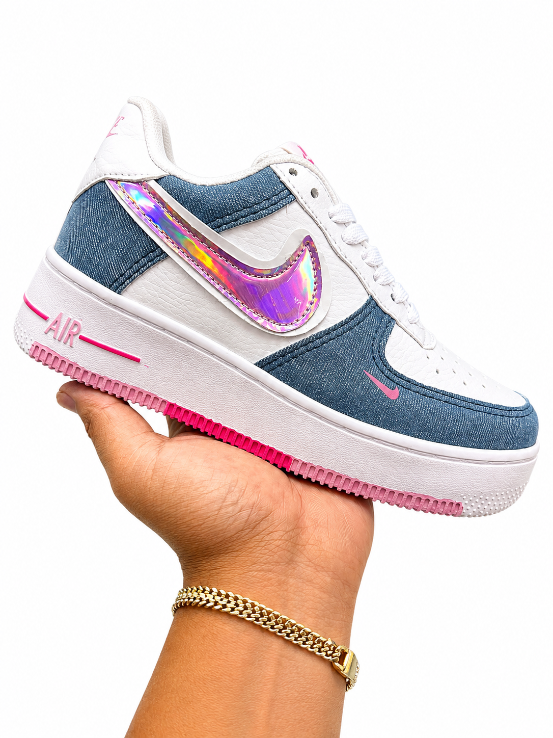 AF1 MEZCLILLA BLANCO ROSA