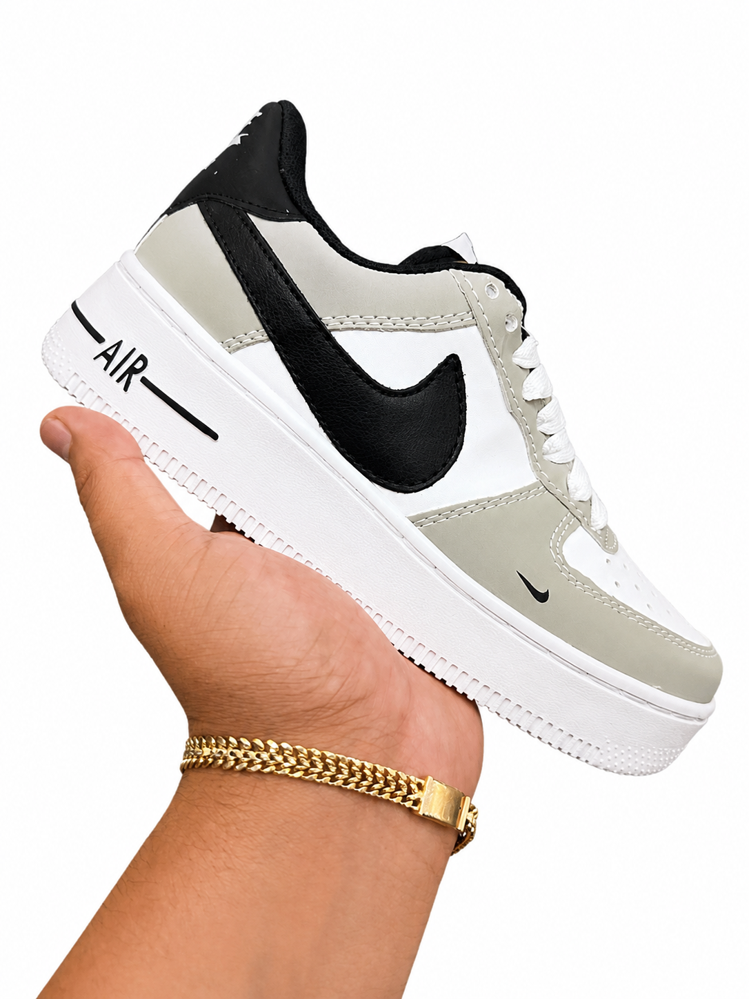 AF1 GRIS NEGRO