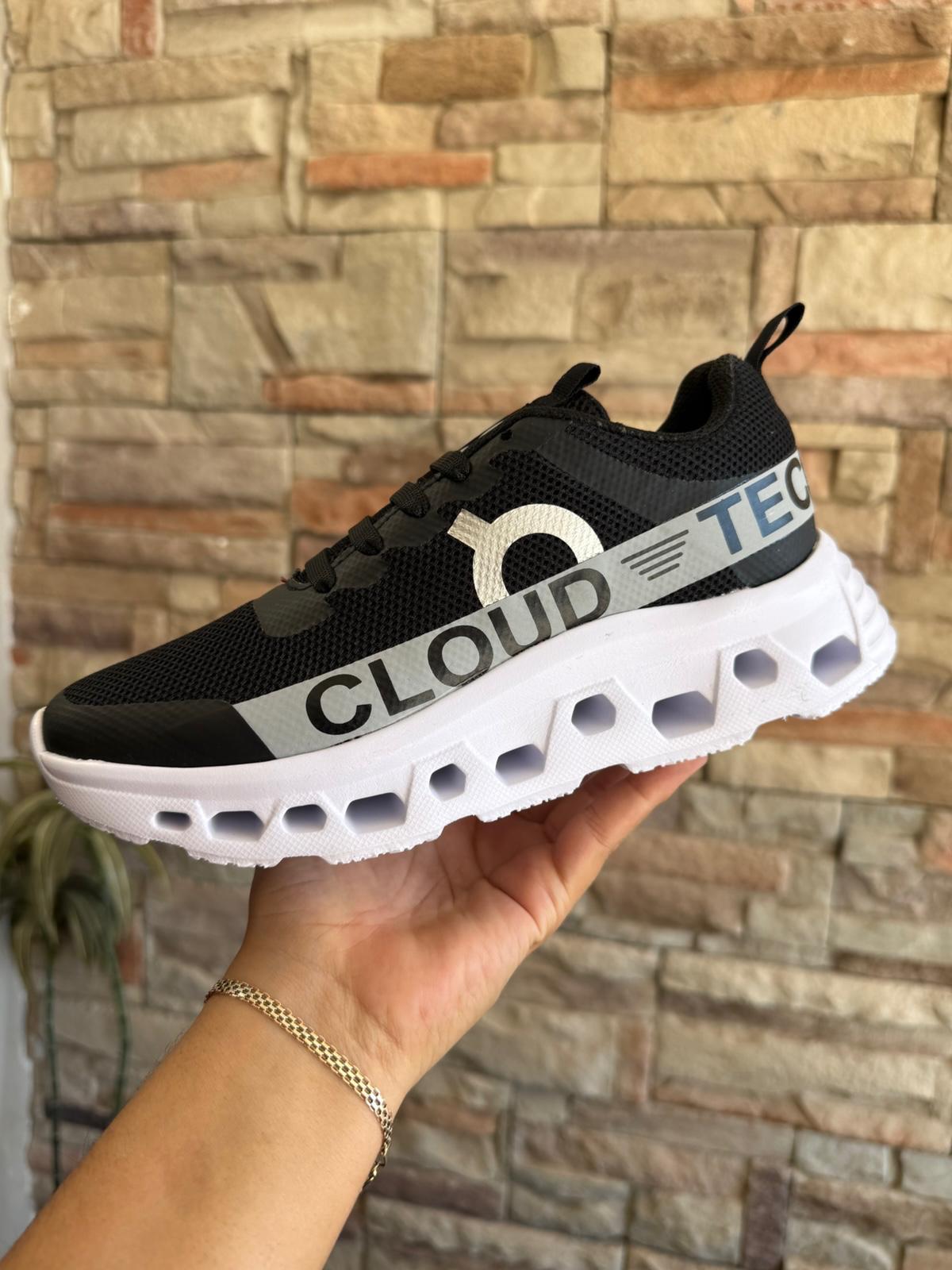 ON CLOUD NEGRO PLATA_