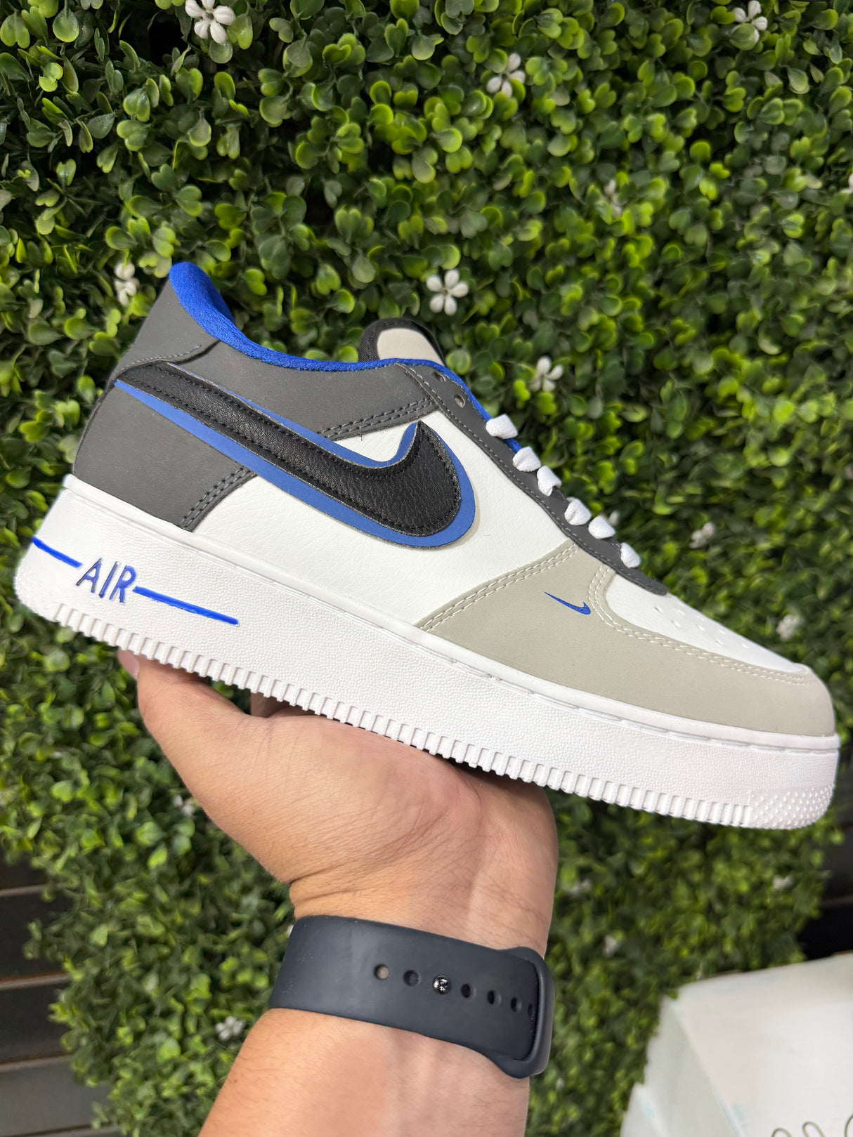 AF1 BCO OXFORD GRIS NEGRO REY_