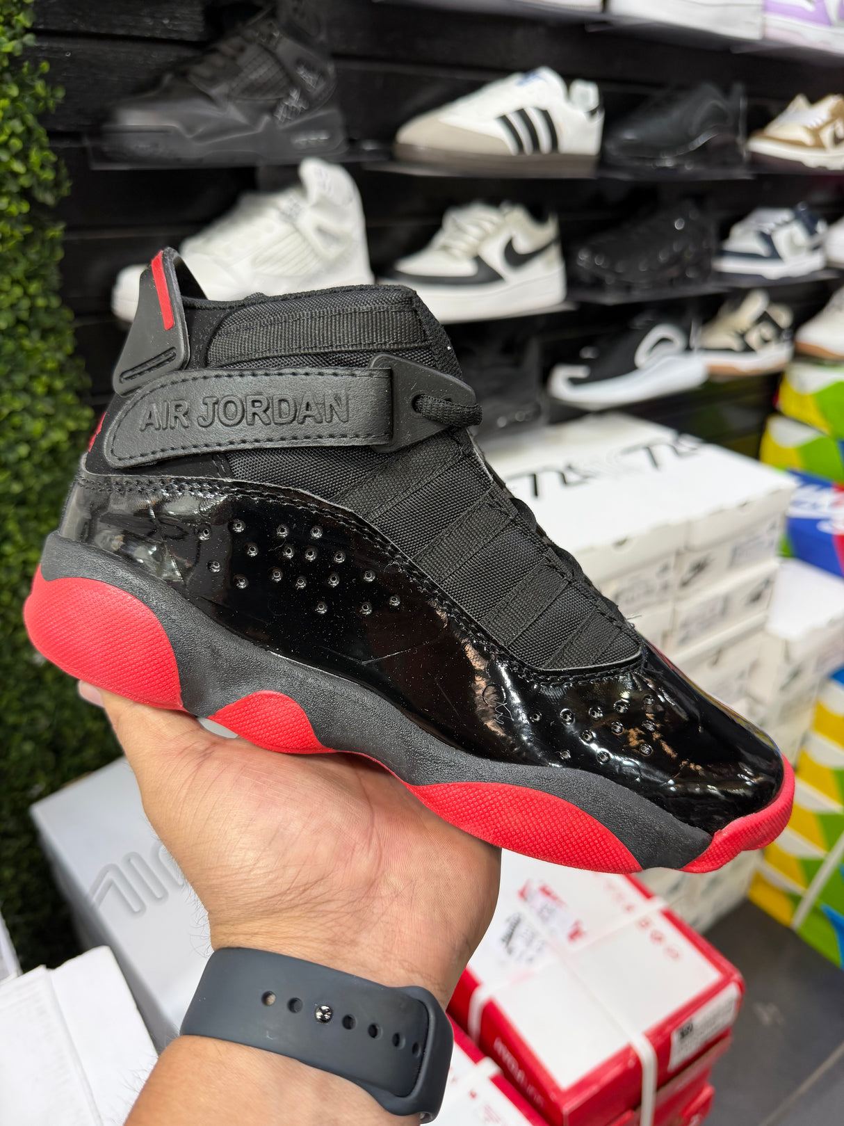 JORDAN NEGRO ROJO 6 AROS