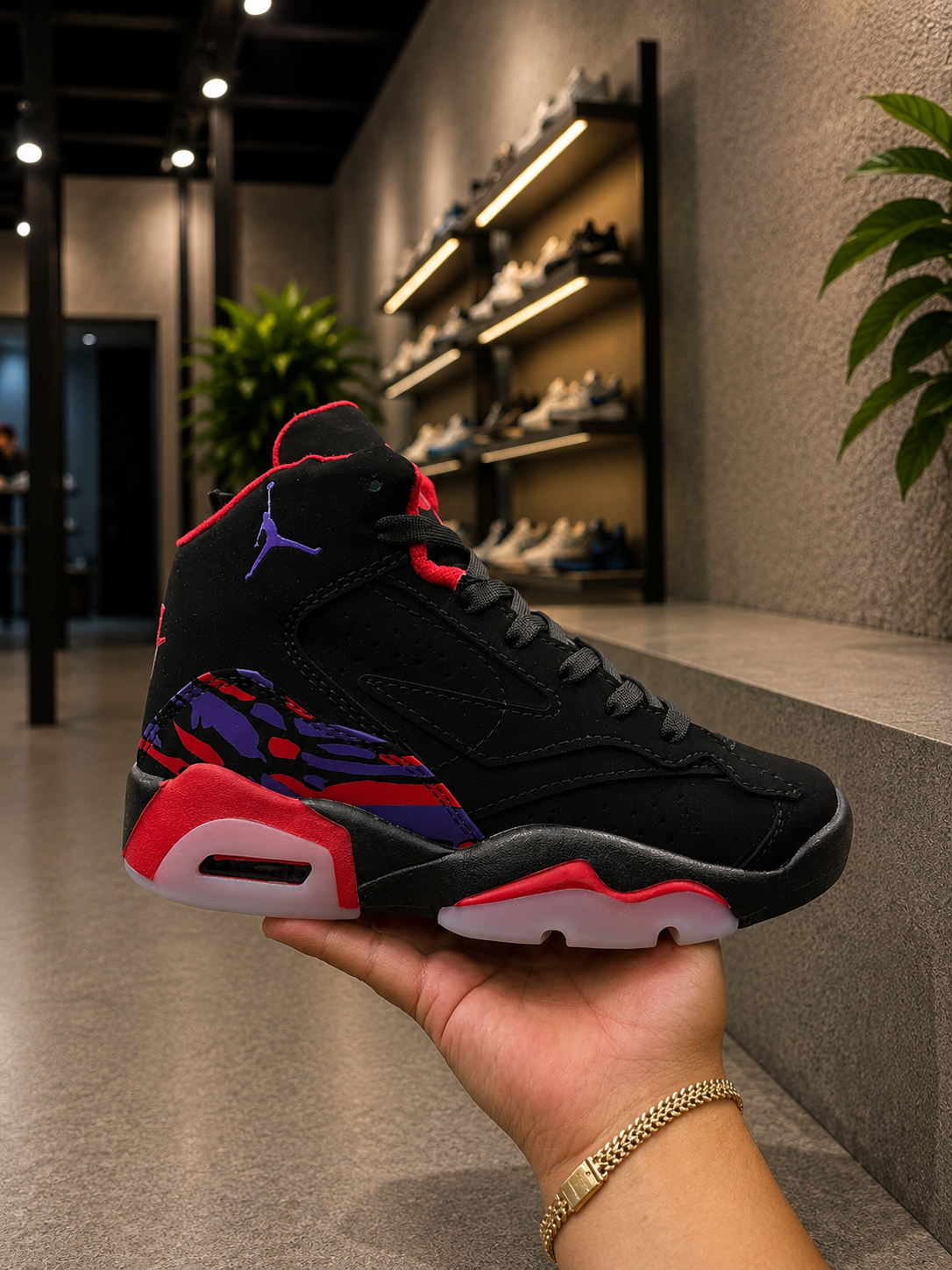 JORDAN MVP NEGRO MORADO R