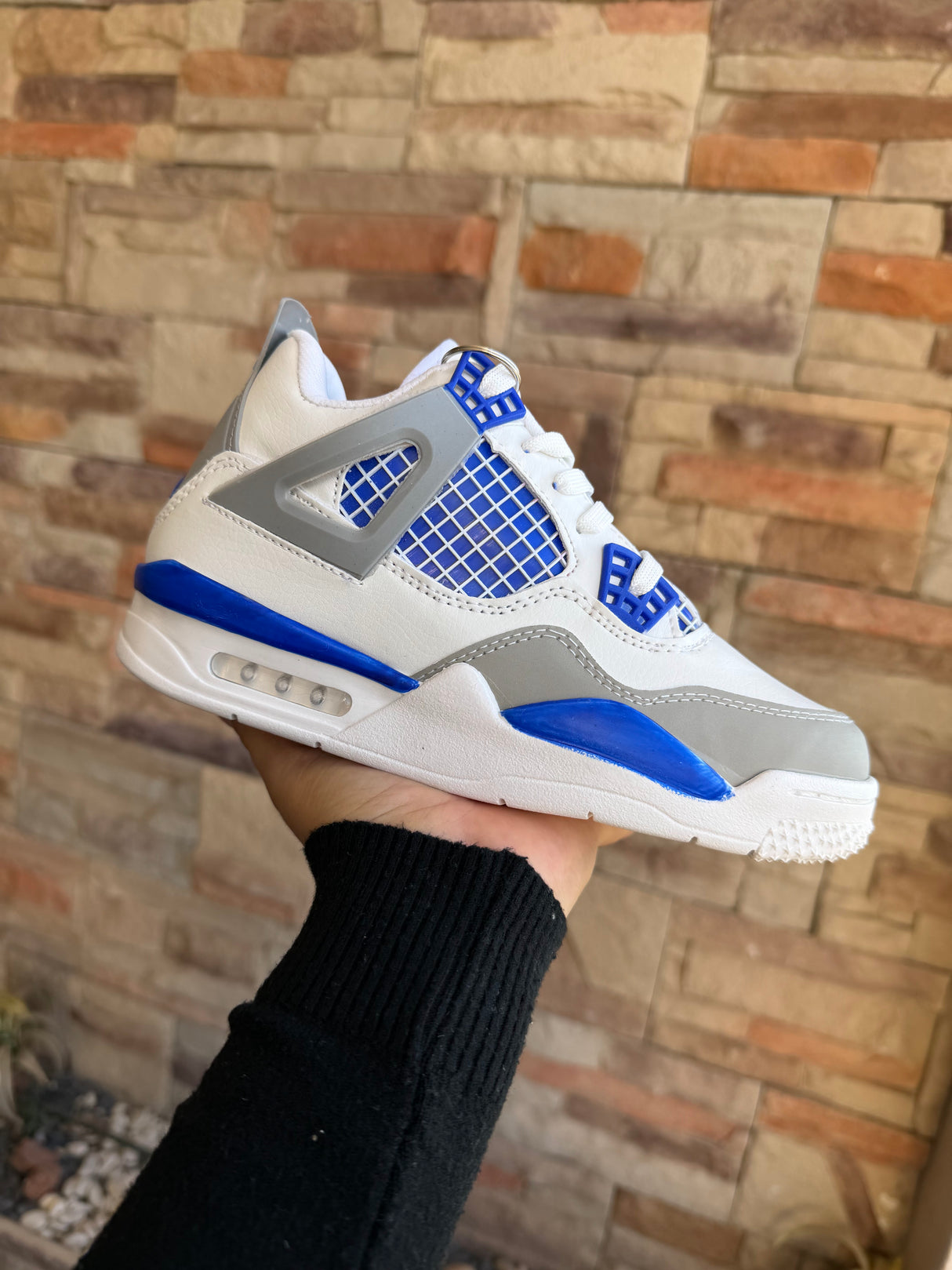 RETRO 4 BCO GRIS REY