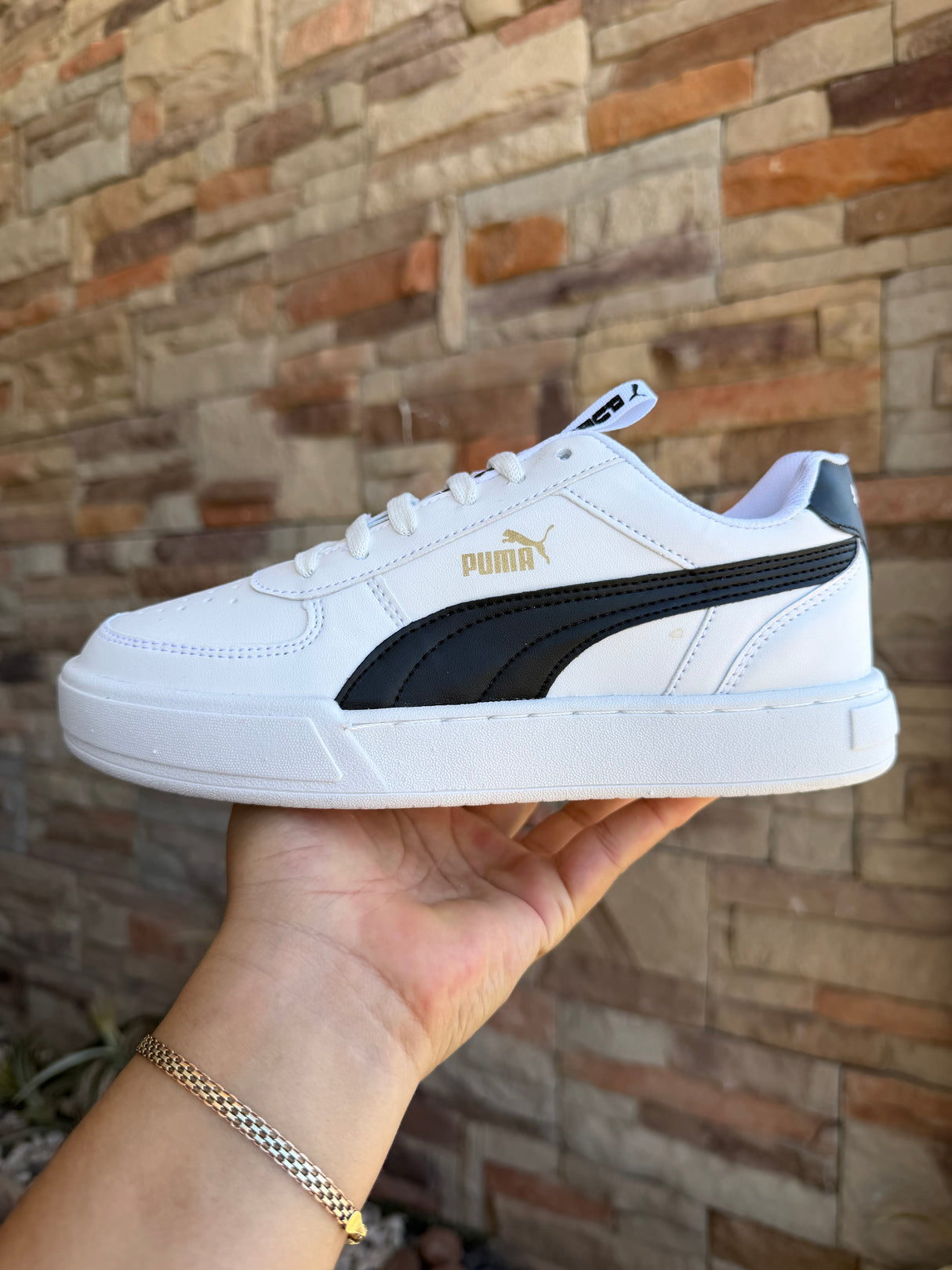 PUMA CAVEN BLANCO NEGRO_