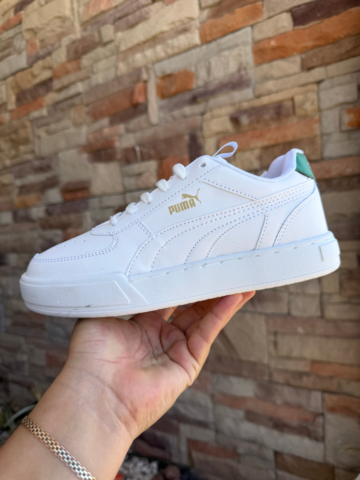 PUMA CAVEN BLANCO VERDE_