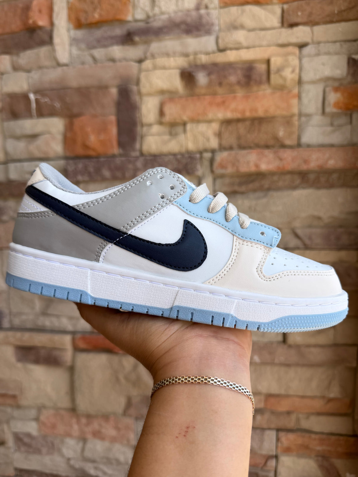 DUNK BLANCO GRIS MARINO_