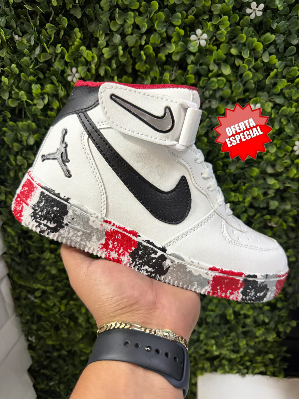 AF1 BOTA BLANCO CHISPAS