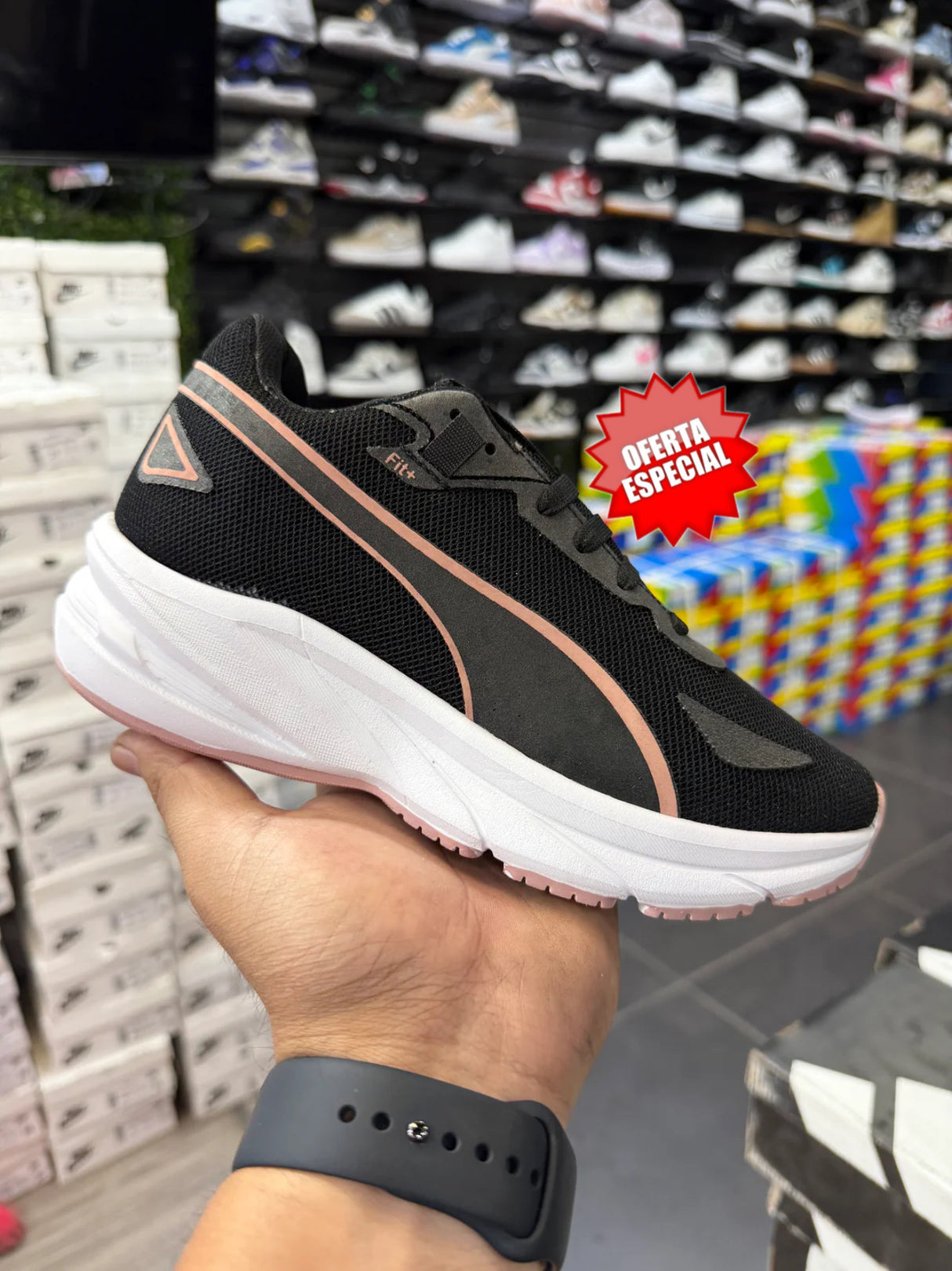 RUNING PUMA NEGRO MAQUILLAJE
