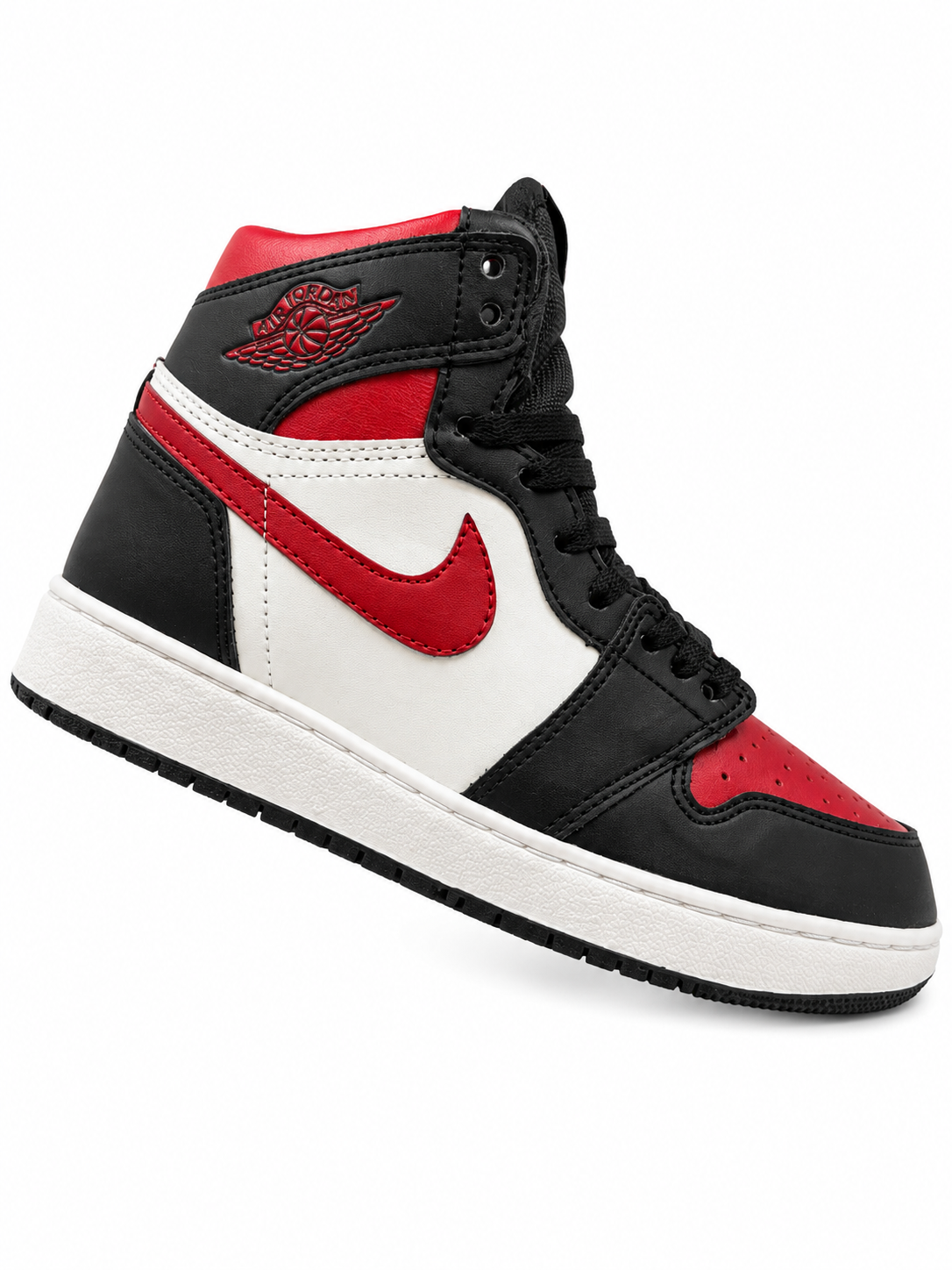 JORDAN 1 NEGRO BLANCO ROJO
