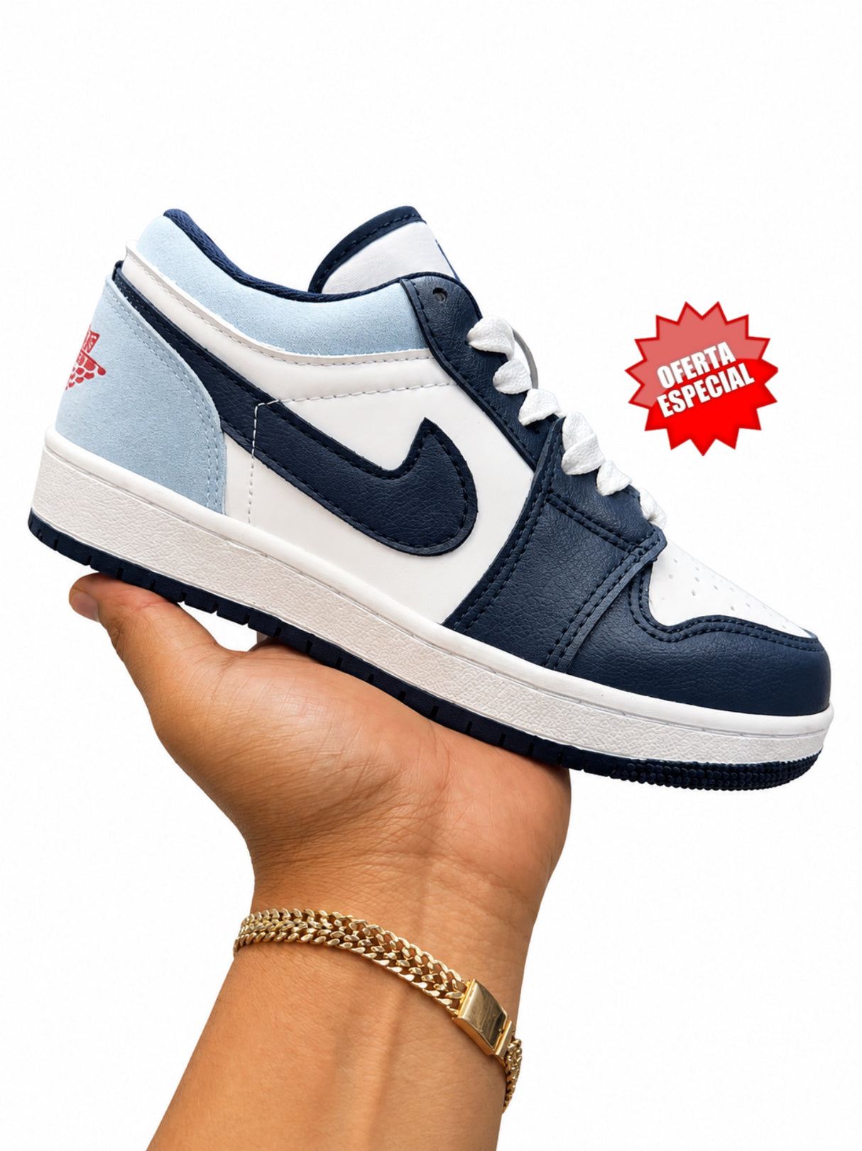 JORDAN 1 LOW MARINO BLANCO CIELO