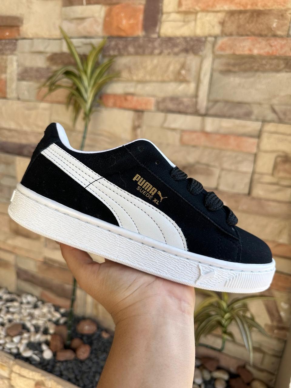 PUMA SUEDE NEGRO BLANCO