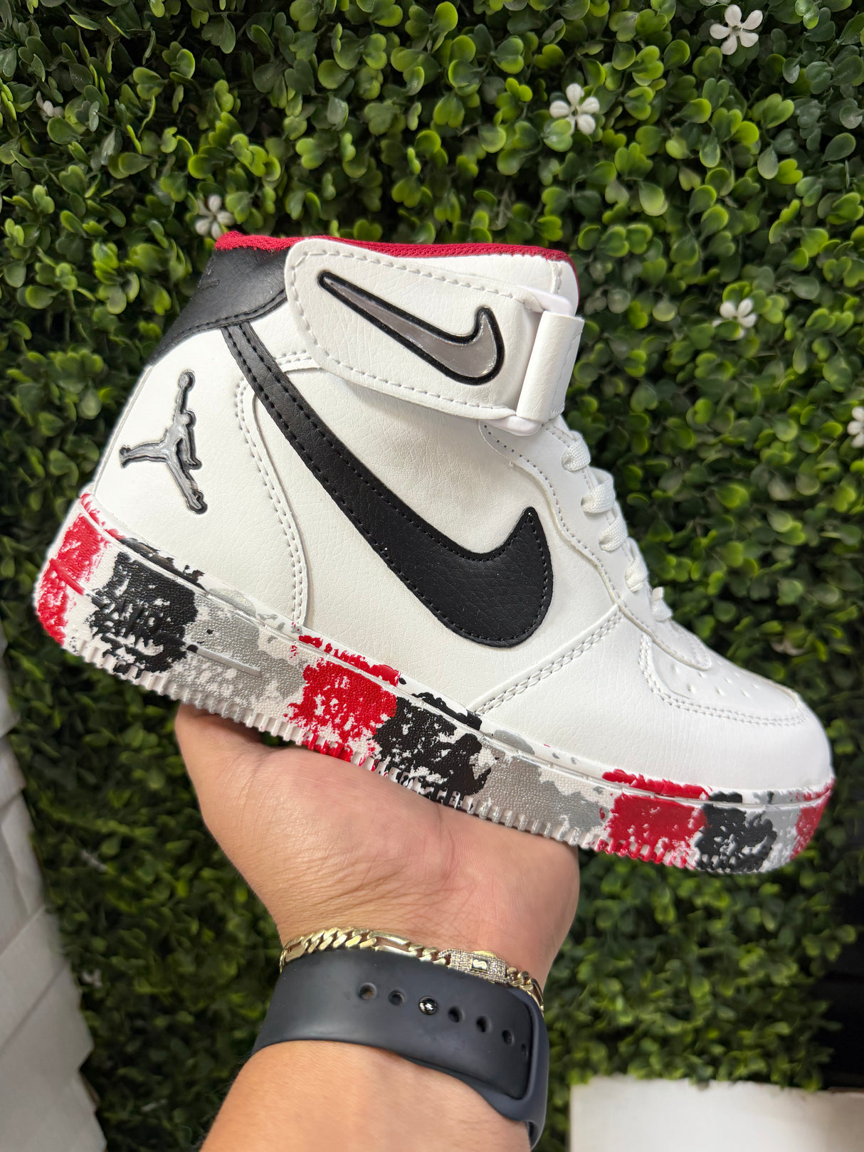 AF1 BOTA BLANCO CHISPAS